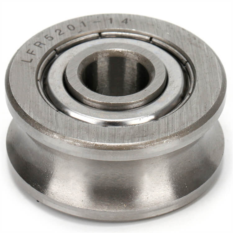 Sliding wheels track roller bearing LFR5201-14 U groove bearing