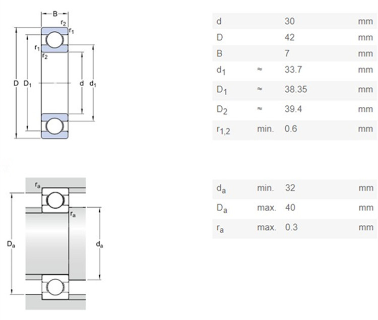 china 6806 ceramic bearing