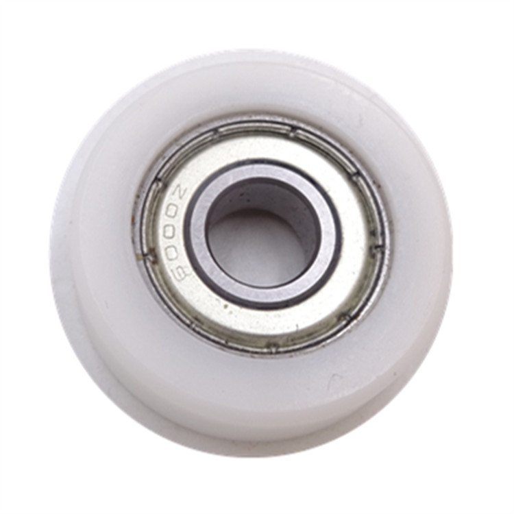 Nylon caster wheels 6000z rubber bearing