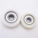 Nylon caster wheels 6000z rubber bearing