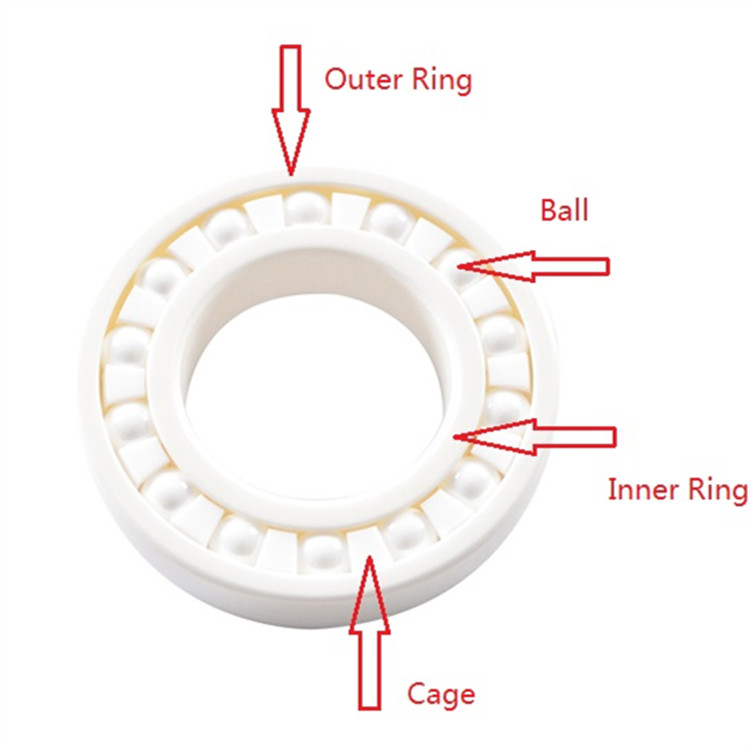 608 hybrid bearing full ceramic bearings skateboard