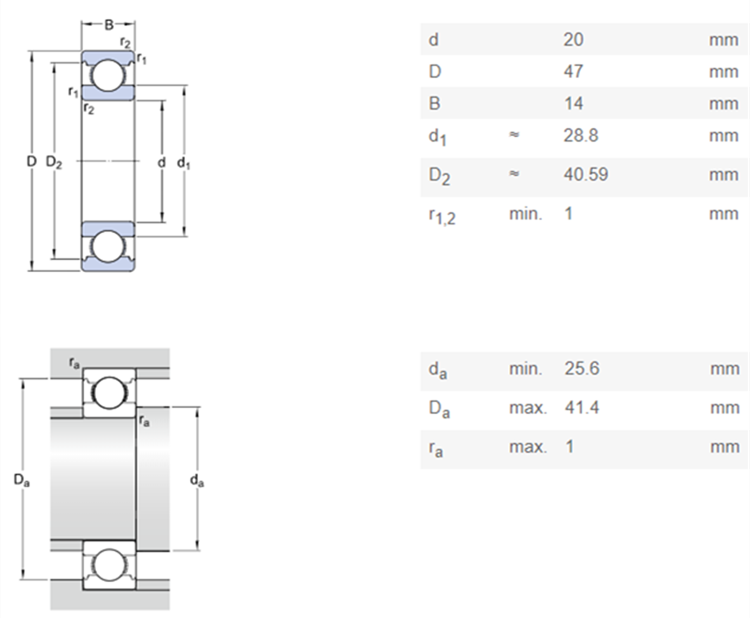 6204 ceramic bearing