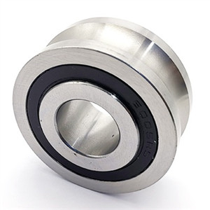 Different material for u groove roller bearing