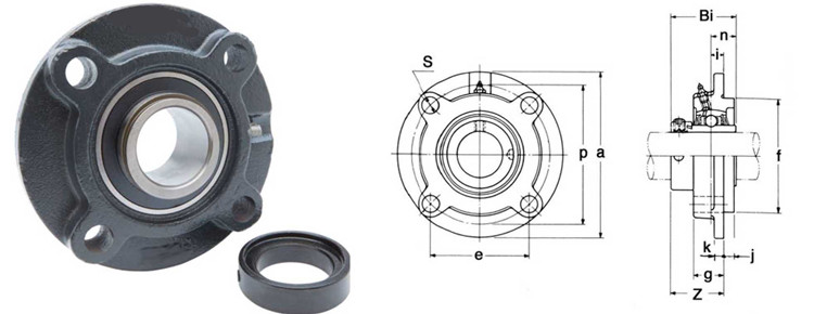 round flange bearing