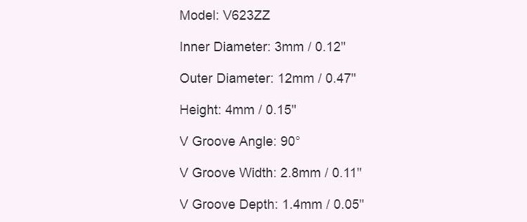 V Groove Ball Bearing