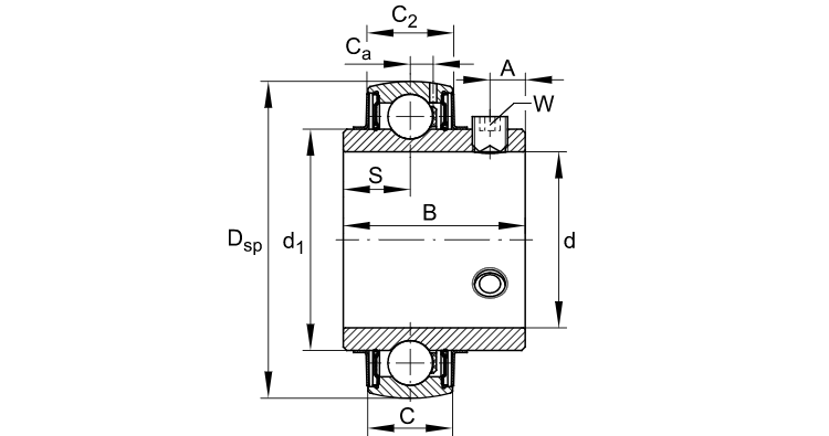 high quality UC208 bearing