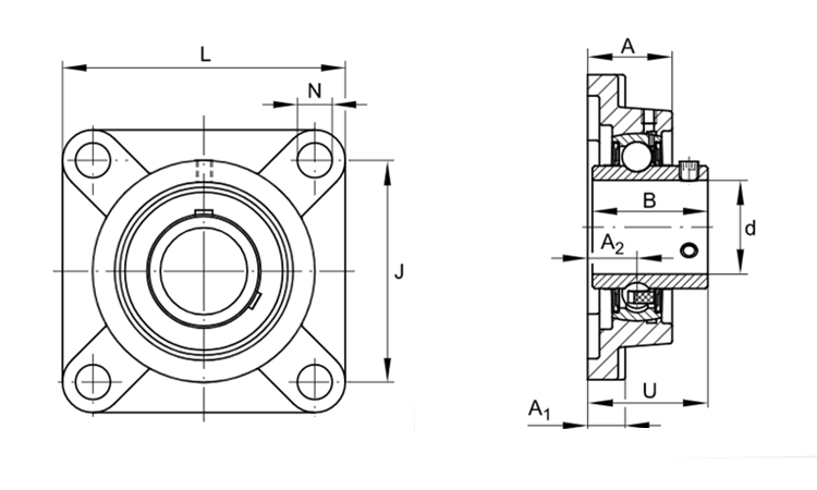 ucf 205 bearing