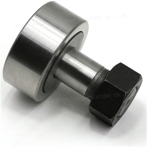 Cam with roller follower bearing detail