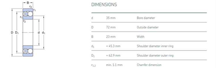 2207 spherical ball bearing