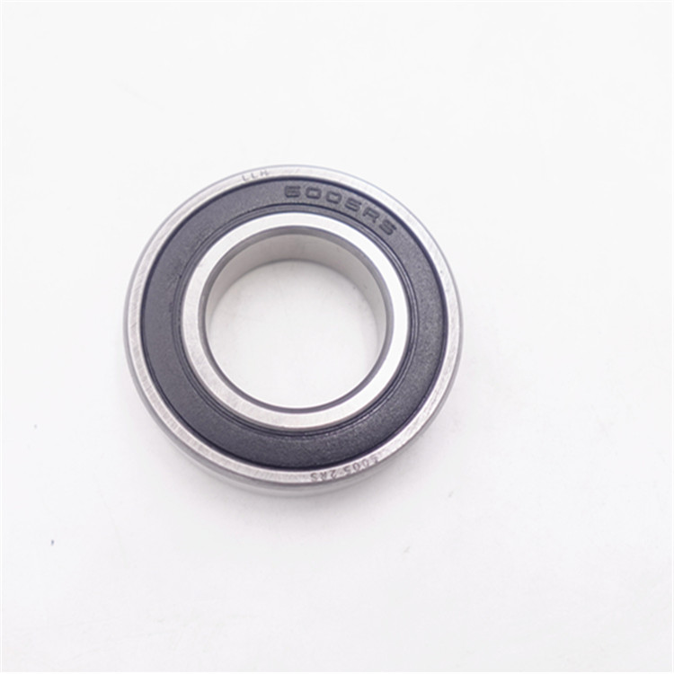 rubber seal deep groove ball bearing 6005 high speed