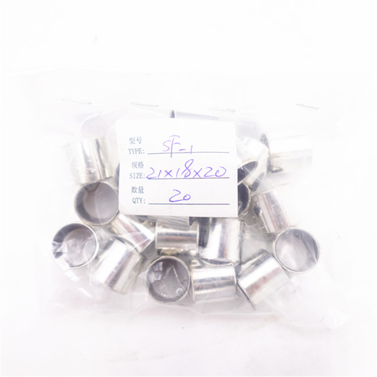 PTFE coated metal self lubricating bushing 18*21*20mm