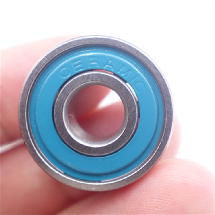 stainless steel ring ceramic ball ABEC5 ABEC9 hybrid 608 bearing