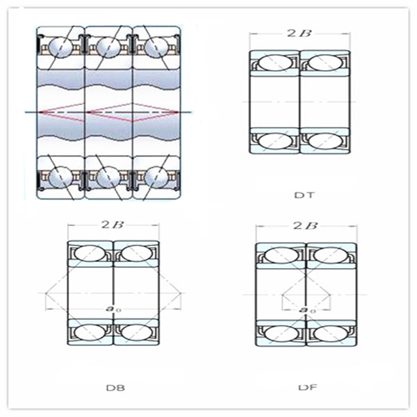 angular double bearing