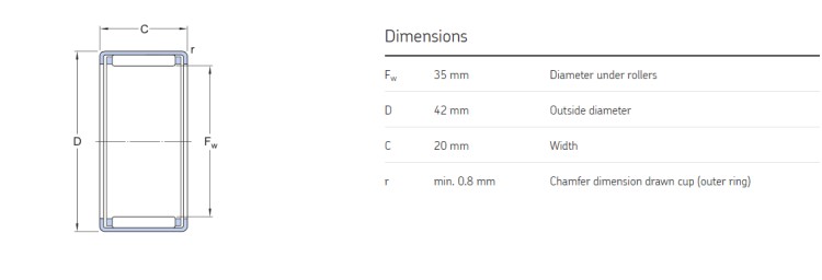 HK3520 BEARING