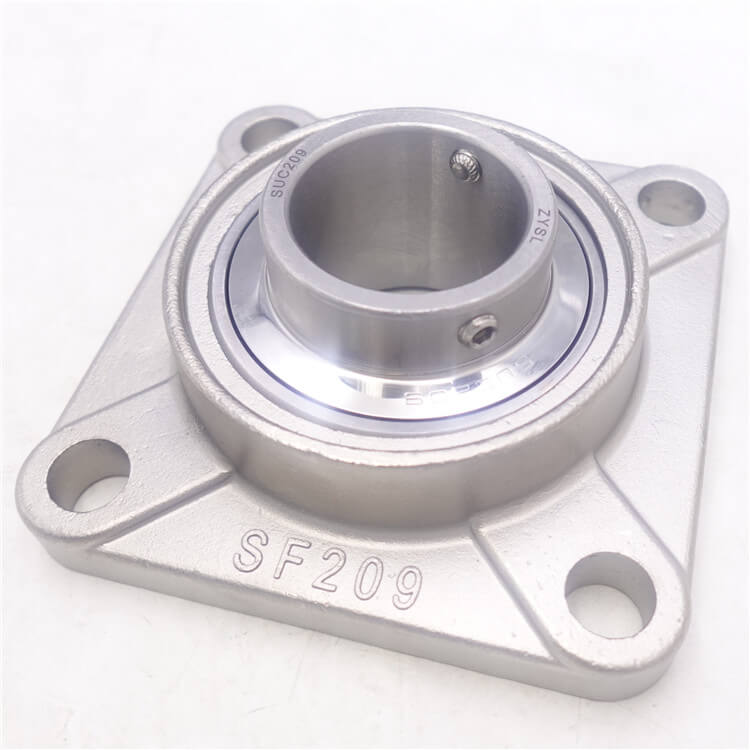 Stainless steel 4 bolt flange bearing SUCF209