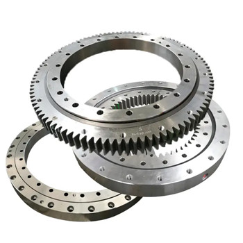 Excavator slewing bearing replacing