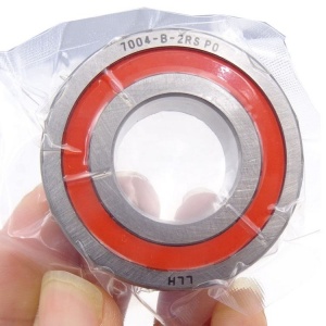 7004 B 2RS TVP Angular Contact Ball Bearing 7004B-2RS P0 Size 20x42x12mm